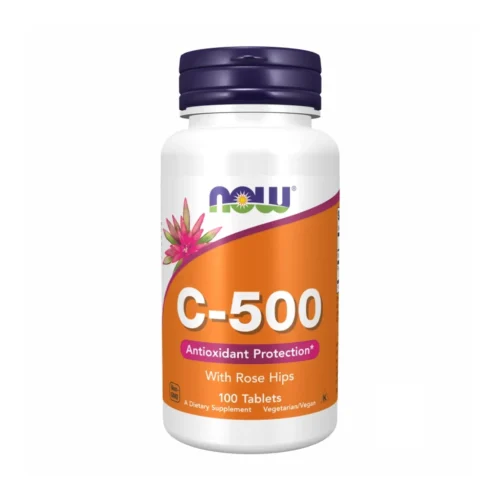 NOW Foods C-500 Rose Hips вітамін С з шипшиною 100 таблеток