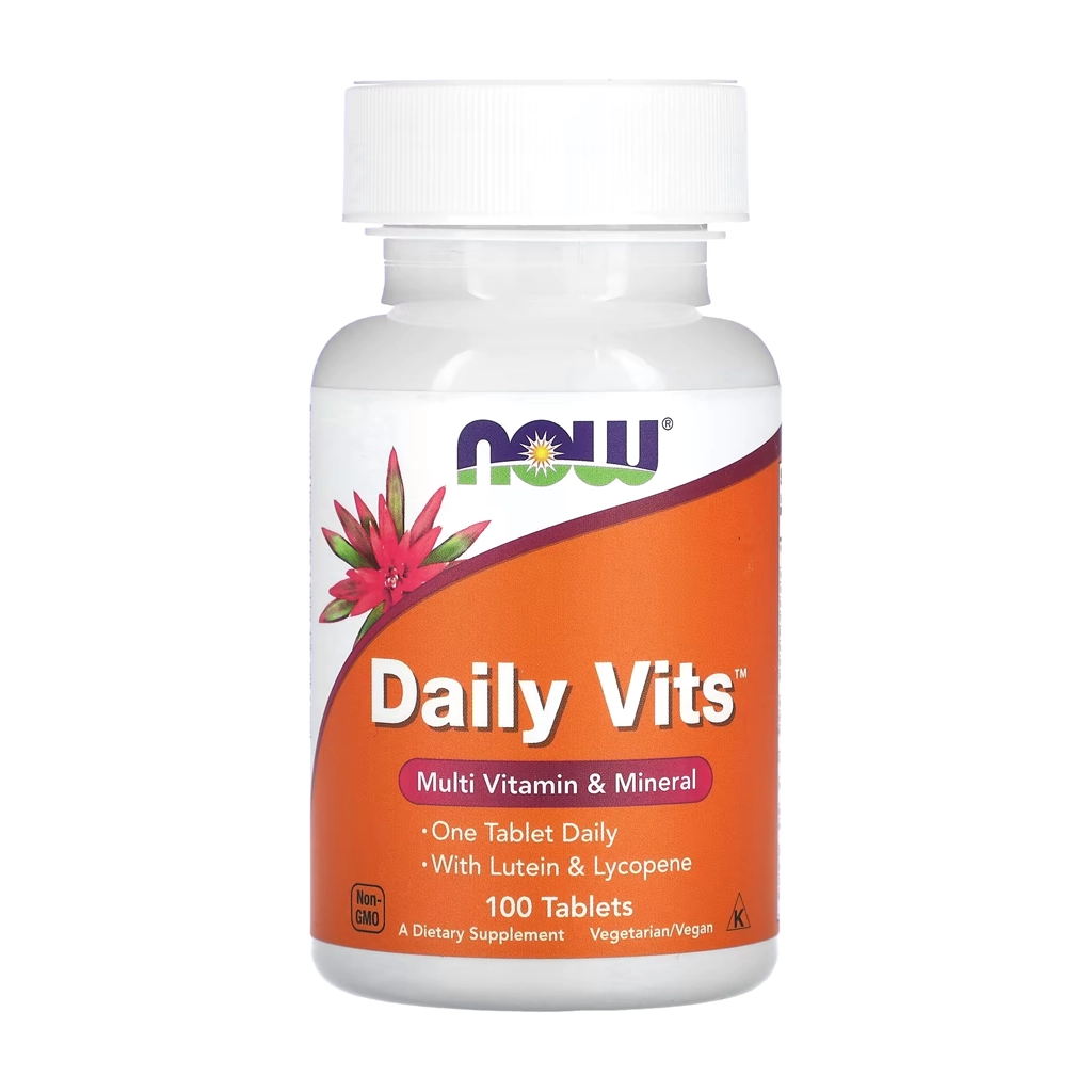 Мультивитаминный комплекс, NOW Foods Daily Vits - 100tabs 1 NOW Foods Daily Vits мультивітамінний комплекс 100 таблеток