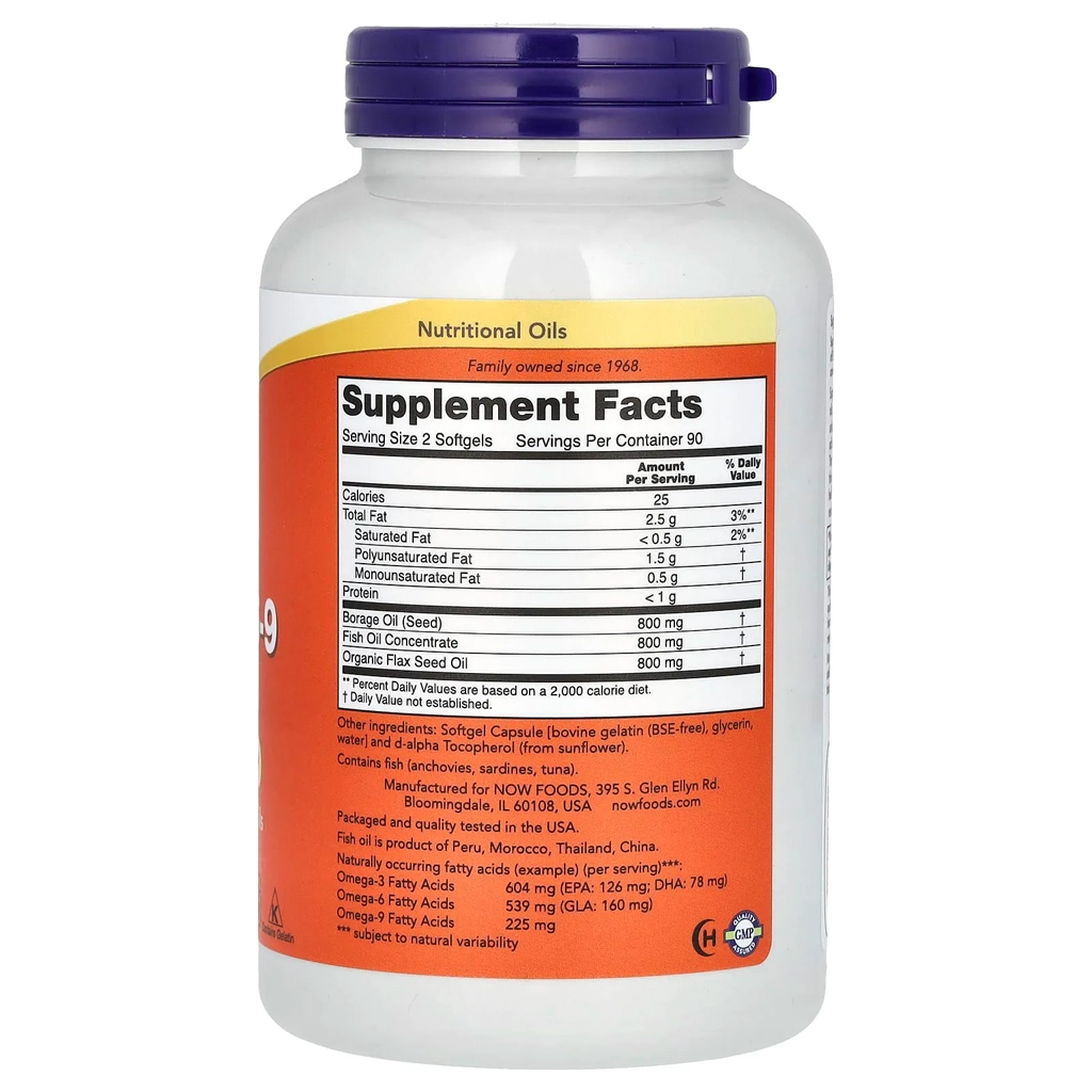 Омега 3-6-9, рыбий жир, NOW Foods Super Omega 3-6-9 1200 mg 2 Омега 3-6-9, риб'ячий жир, NOW Foods Super Omega 3-6-9 1200 mg — изображение 2