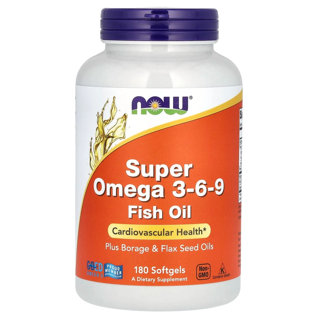 Омега 3-6-9, рыбий жир, NOW Foods Super Omega 3-6-9 1200 mg 1 NOW Foods Super Omega 3-6-9 риб'ячий жир омега 1200 mg 180 софтгель-капсул