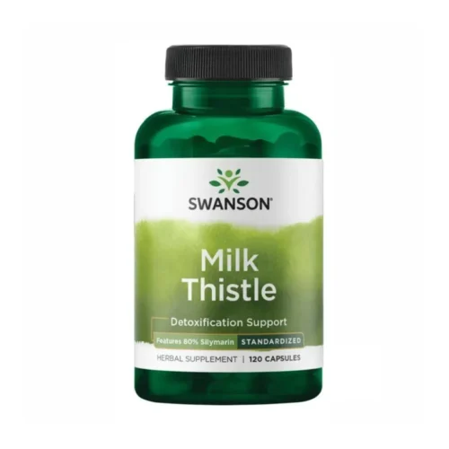Swanson Milk Thistle розторопша плямиста силімарин 80% для печінки 120 капсул