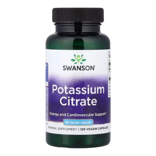 Калій цитрат, Swanson Potassium Citrate 99 mg – 120 capsules