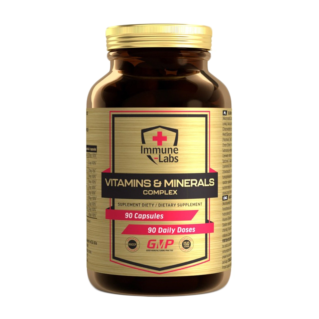 Мультивитаминный комплекс, Vitamins & Minerals Complex - 90 caps 1 Immune Labs Vitamins & Minerals Complex 90 капсул — вітамінно-мінеральний комплекс