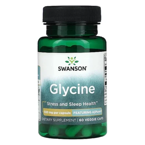 Гліцин, Swanson Glycine 500mg – 60 vcaps