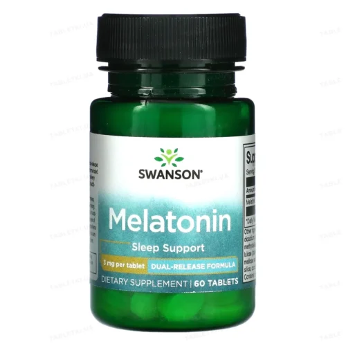 Мелатонін, Swanson Melatonin 3 mg – 60 caps