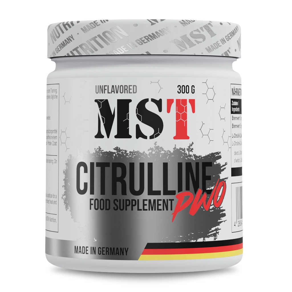 Цитрулін, MST® Citrulline PWO - 300 g 1 MST Citrulline PWO цитрулін малат 300 г банка німецький бренд