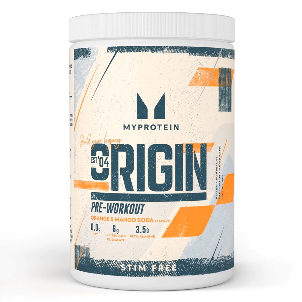 Передтренувальний комплекс без кофеїну, Myprotein Origin Pre Workout Stim-Free - 600 грам 1 Myprotein Origin Pre-Workout Stim-Free 600 г — передтренік без кофеїну