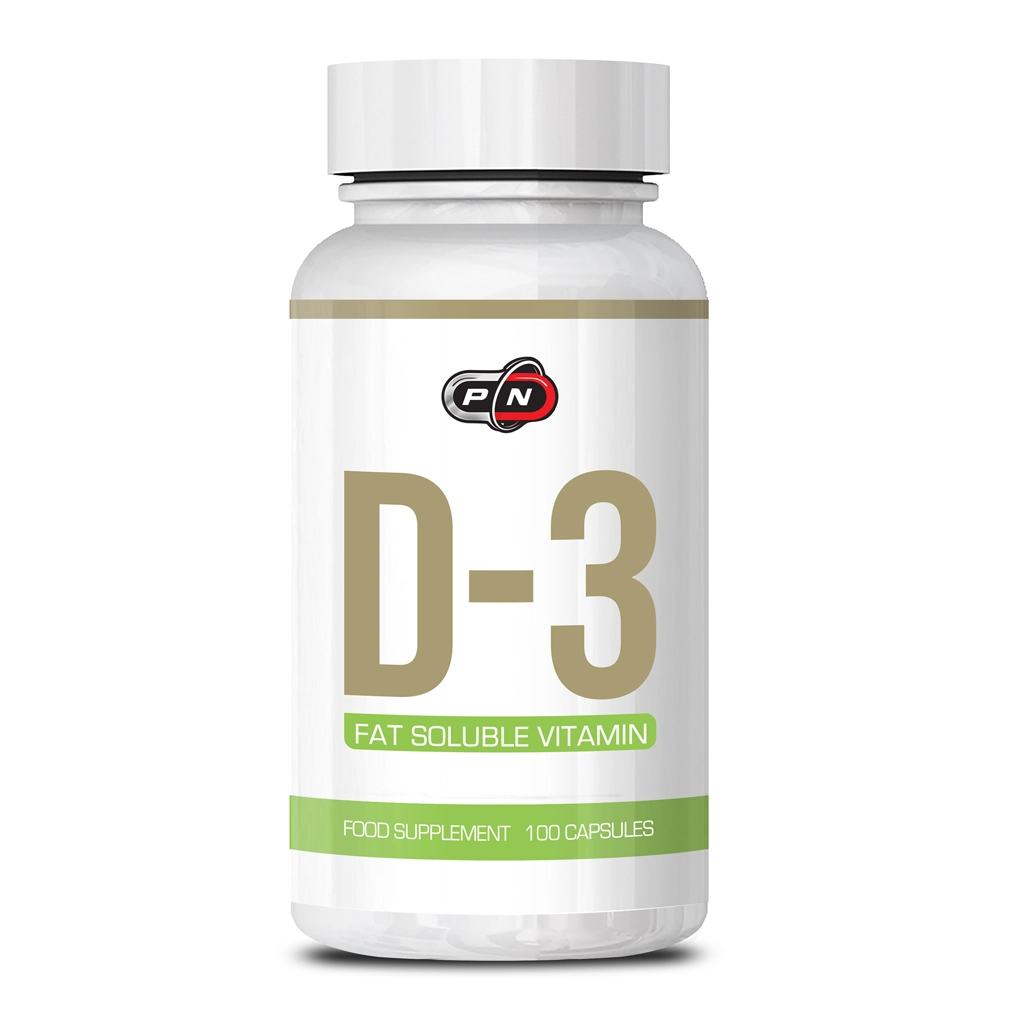 Витамин Д3, Pure Nutrition USA VITAMIN D3 5000 IU – 100 caps 1 Pure Nutrition Vitamin D3 5000 МО 100 капсул — холекальциферол