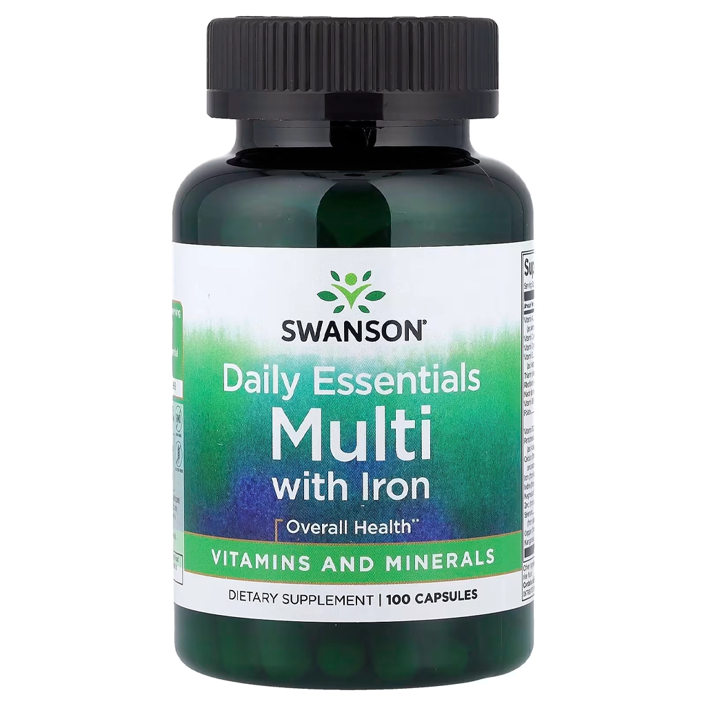 Мультивитаминный комплекс, Swanson Multi and Mineral Daily - 100 caps 1 Swanson Multi and Mineral Daily 100 капсул — універсальні мультивітаміни