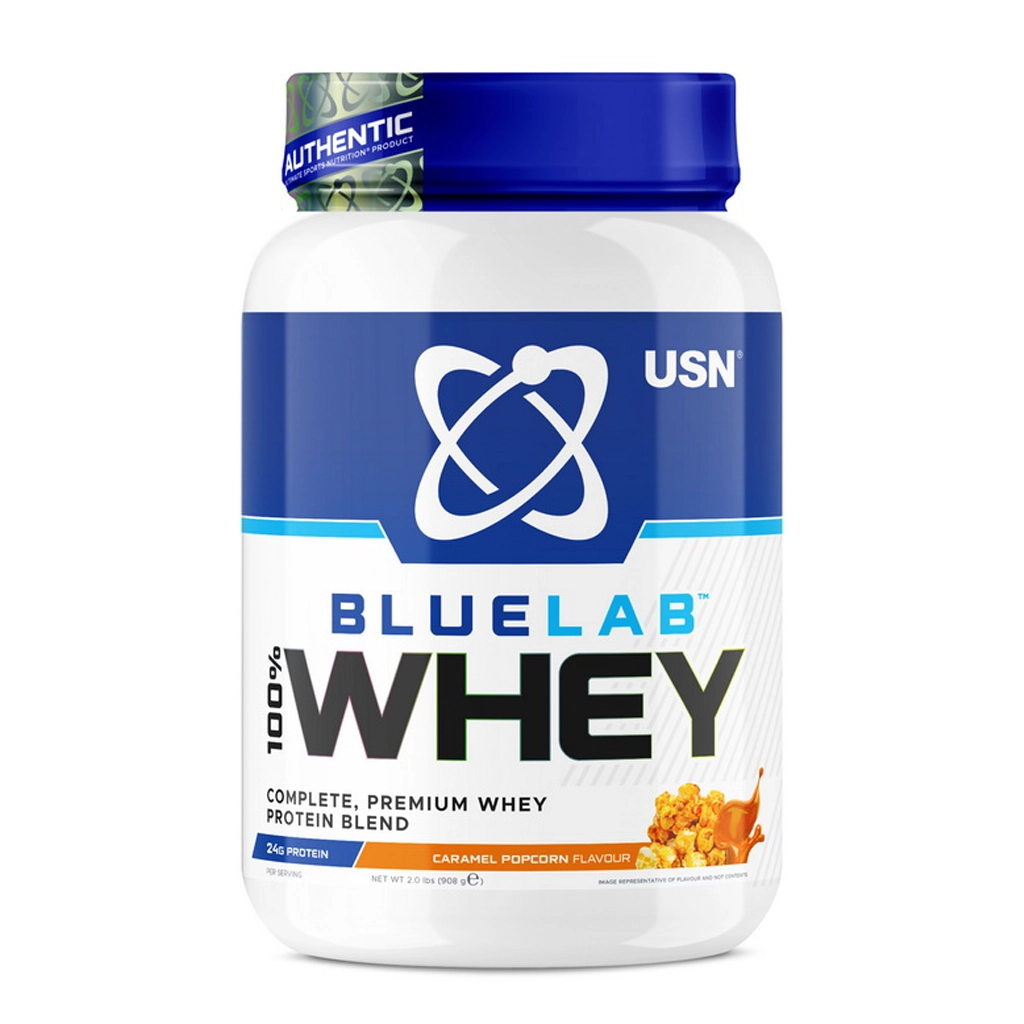 Сироватковий протеїн комплексний, Blue Lab 100% Whey - 2000 грам 2 Протеїн з лактазою при непереносимості лактози Blue Lab банка 908 грам