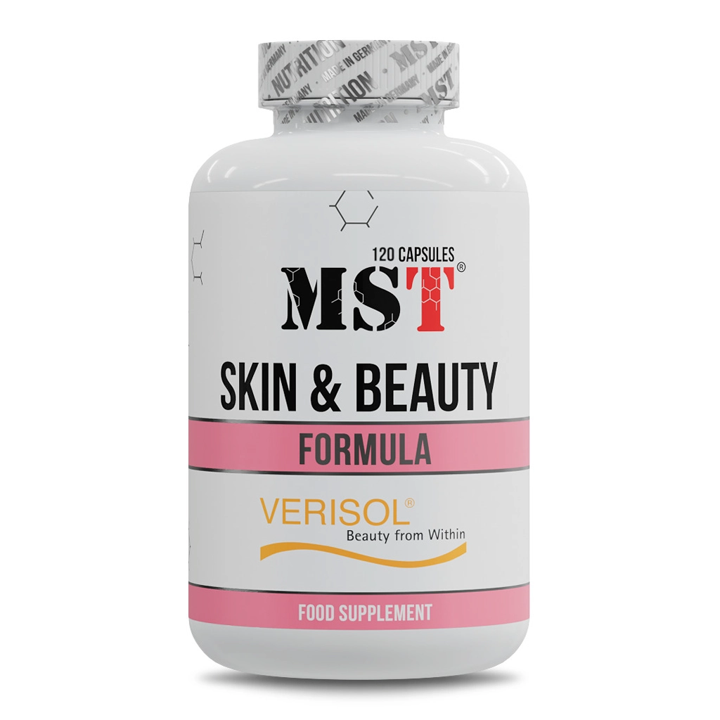 Вітаміни для волосся, шкіри, нігтів з колагеном і біотином, MST® Skin & Beauty Formula – 120 caps