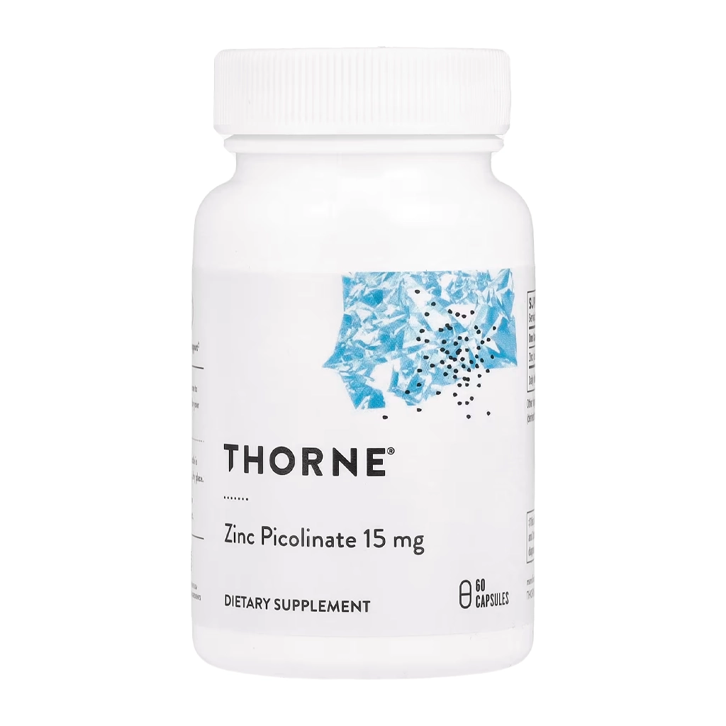 Цинк піколінат, Thorne Zinc Picolinate 15 mg – 60 caps