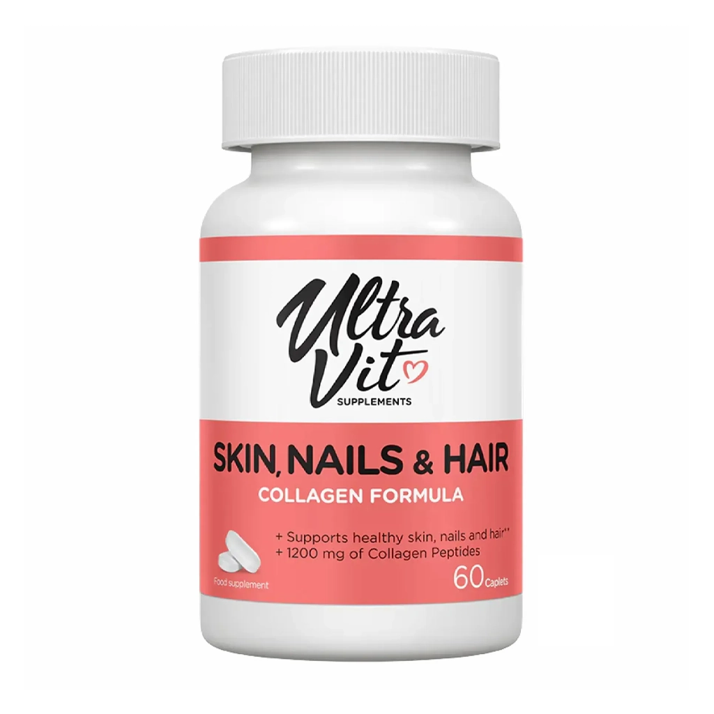 Вітаміни для волосся, шкіри, нігтів з колагеном і біотином, VPLab Skin, Nails & Hair – 60 caps