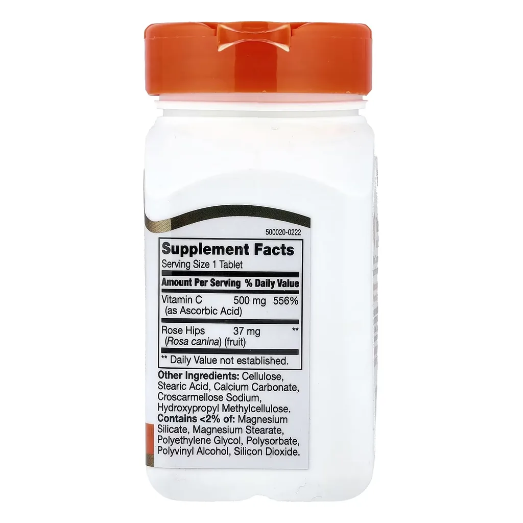 Вітамін C, 21st Century Vitamin C 500 mg - 110 таблеток 2 Вітамін C, 21st Century Vitamin C 500 mg - 110 таблеток упаковка