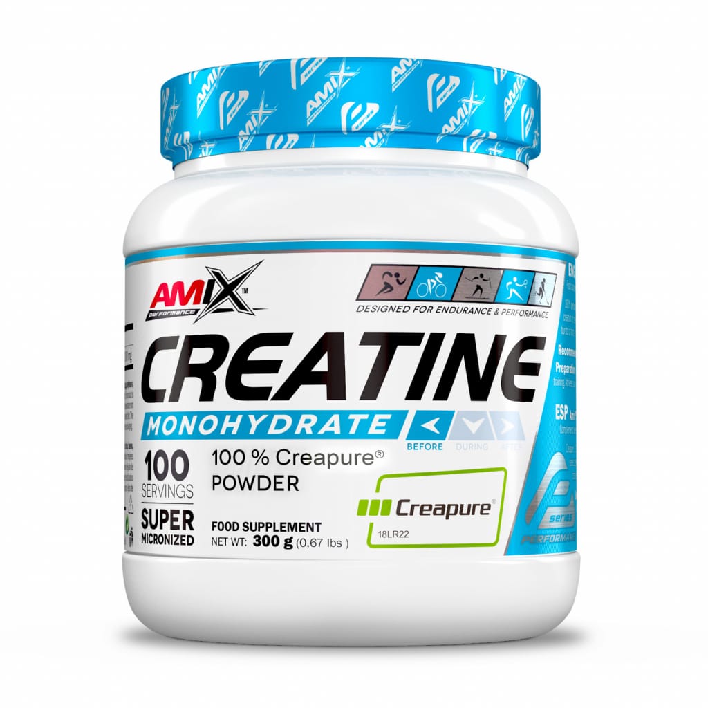 AMIX Performance Creatine Monohydrate Creapure 300 г — банка спереду
