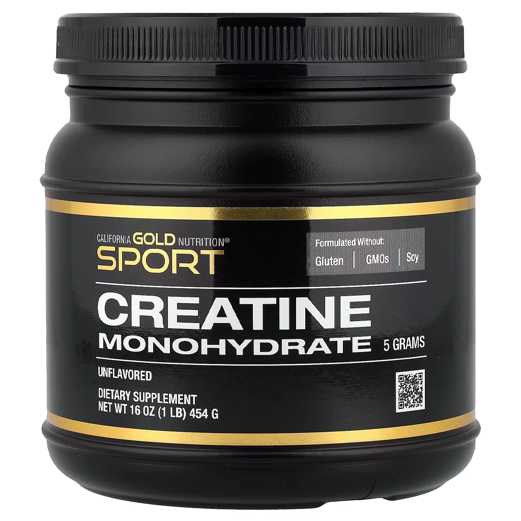 California Gold Nutrition Creatine 454 г креатин моногідрат — банка спереду