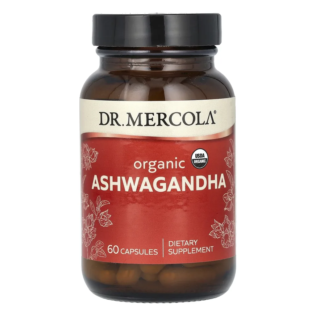 Органічна ашваганда, Dr. Mercola Organic Ashwagandha 60 капсул