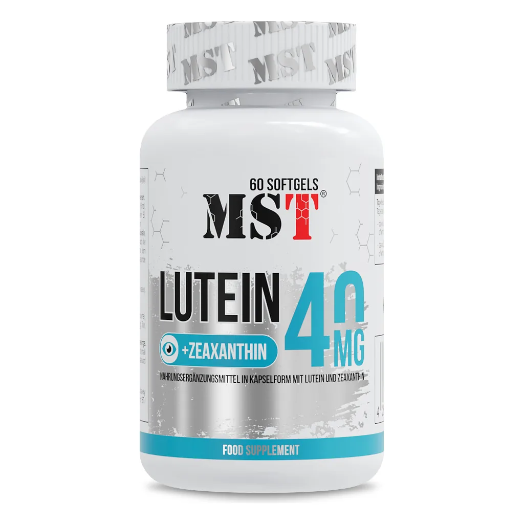 Для очей, MST Lutein 40 mg + Zeaxanthin - 60 м'яких капсул