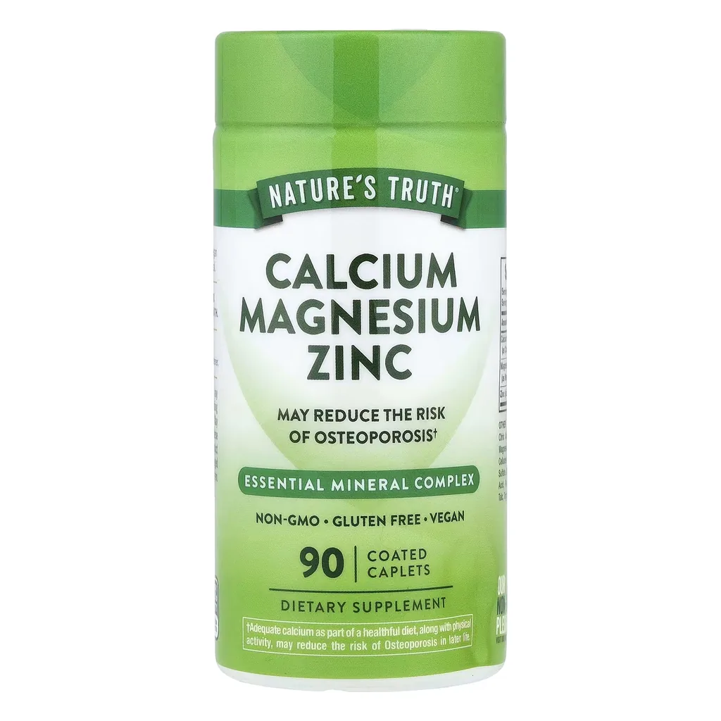 Комплекс, Nature's Truth Calcium Magnesium Zinc - 90 таблеток