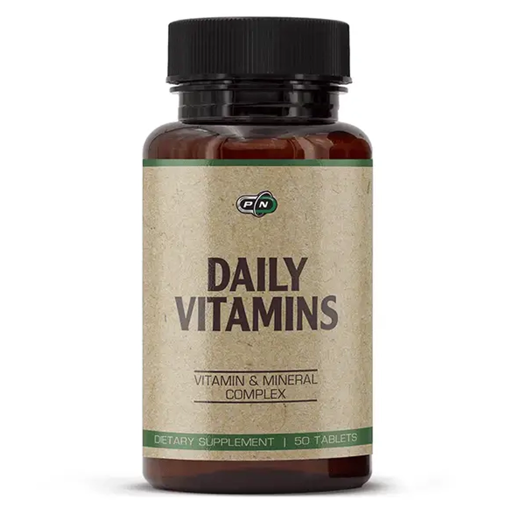 Pure Nutrition Daily Vits 50 таблеток мультивітамінний комплекс — банка спереду