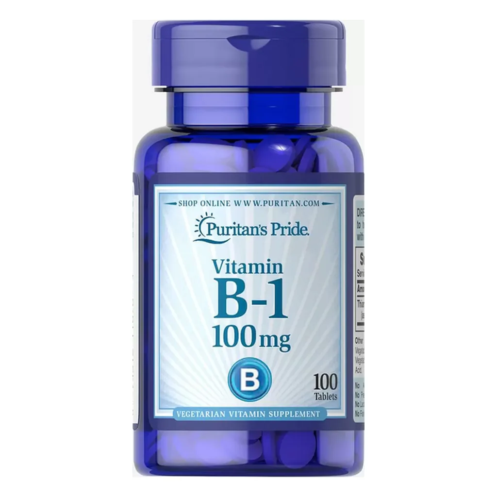 Вітамін B-1, Puritan's Pride Vitamin B-1 100 mg - 100 таблеток