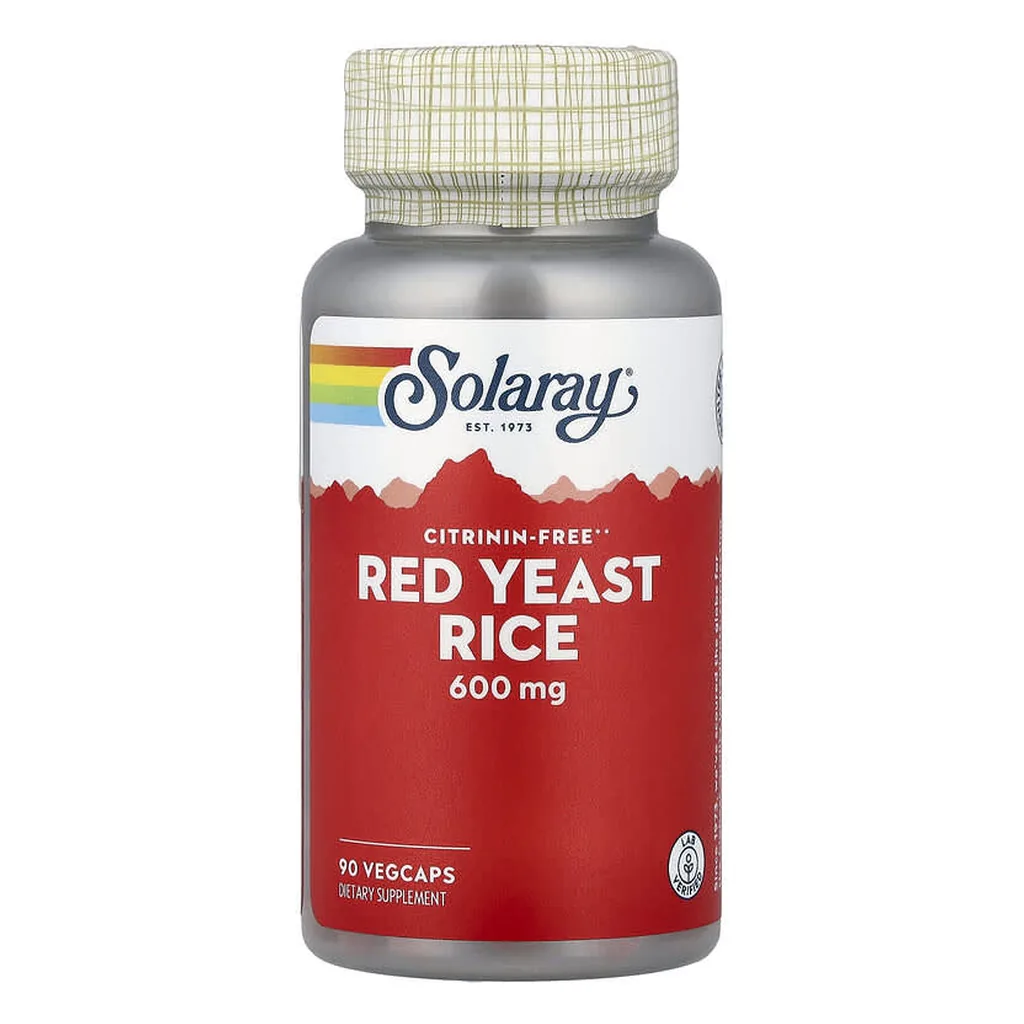 Червоний ферментований рис, Solaray Red Yeast Rice 600 мг 90 капсул