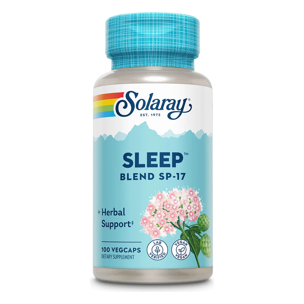 Комплекс для сну, Solaray Sleep Blend SP-17 - 100 вегетаріанських капсул