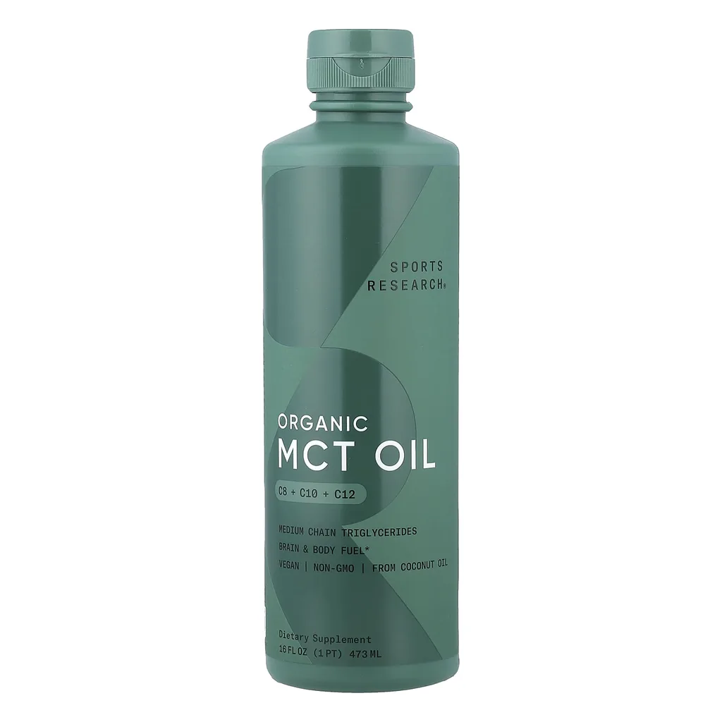 MCT олія, Sports Research MCT Oil C8 C10 C12 473 мл