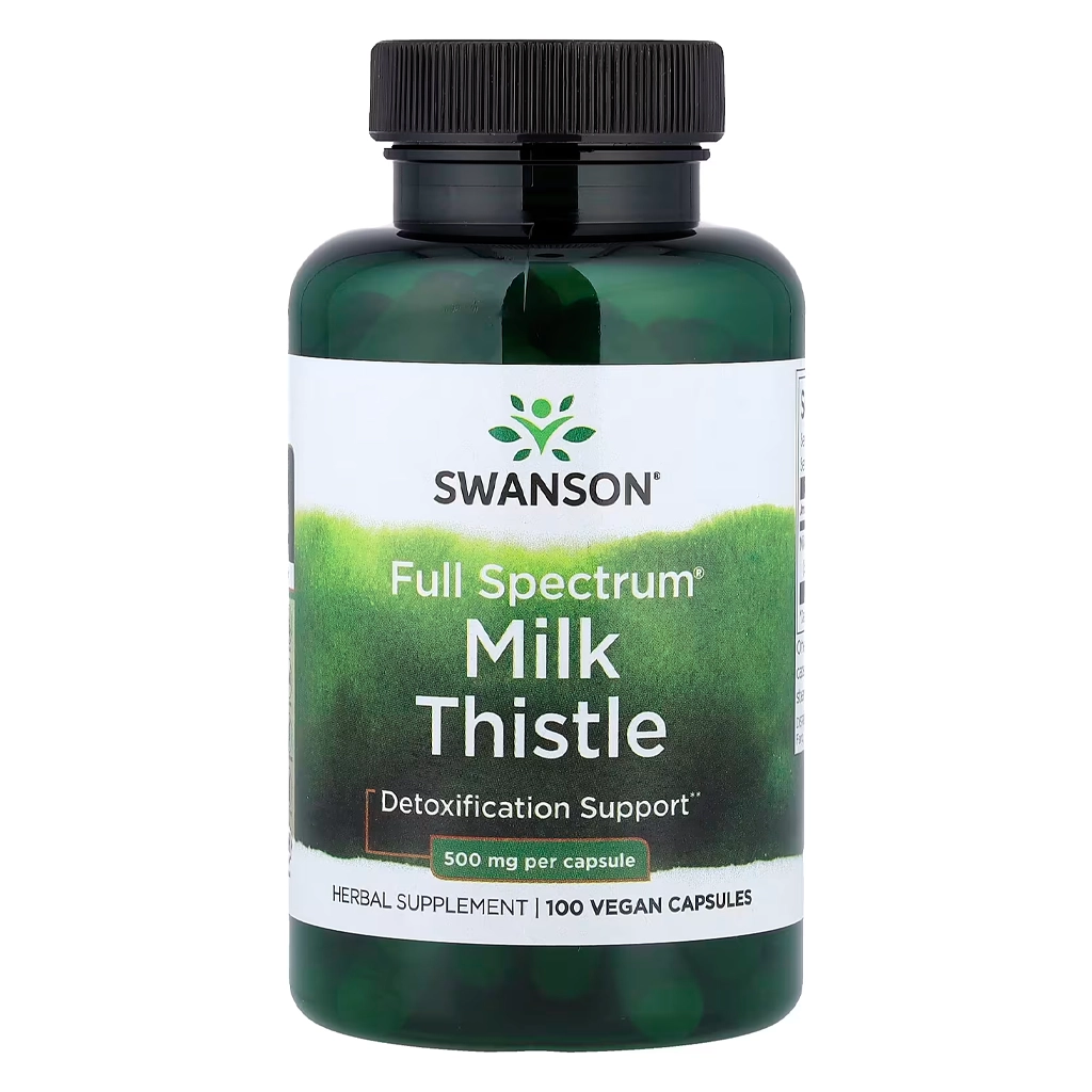 Swanson Full Spectrum Milk Thistle розторопша 500 mg 100 веганських капсул