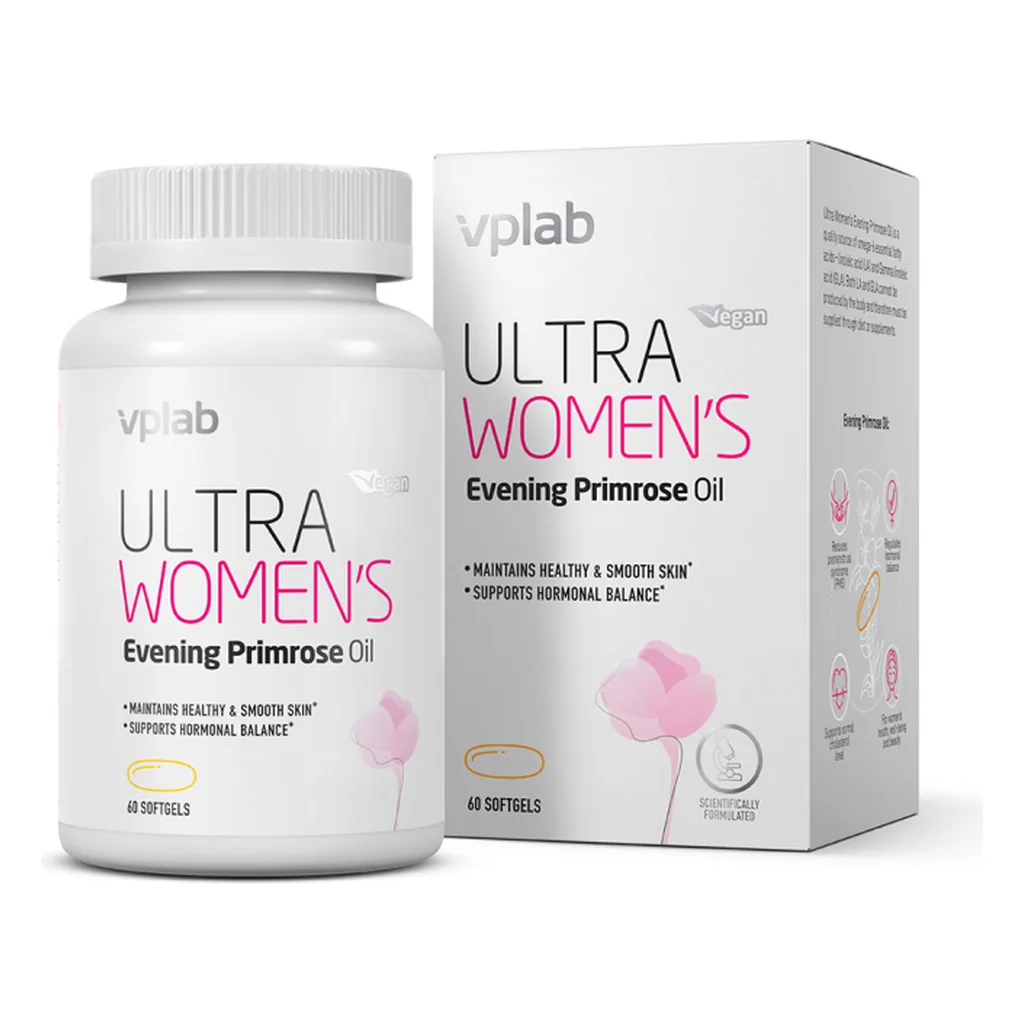 Гормональна підтримка, VPLab Ultra Women's Evening Primrose Oil - 60 м'яких капсул