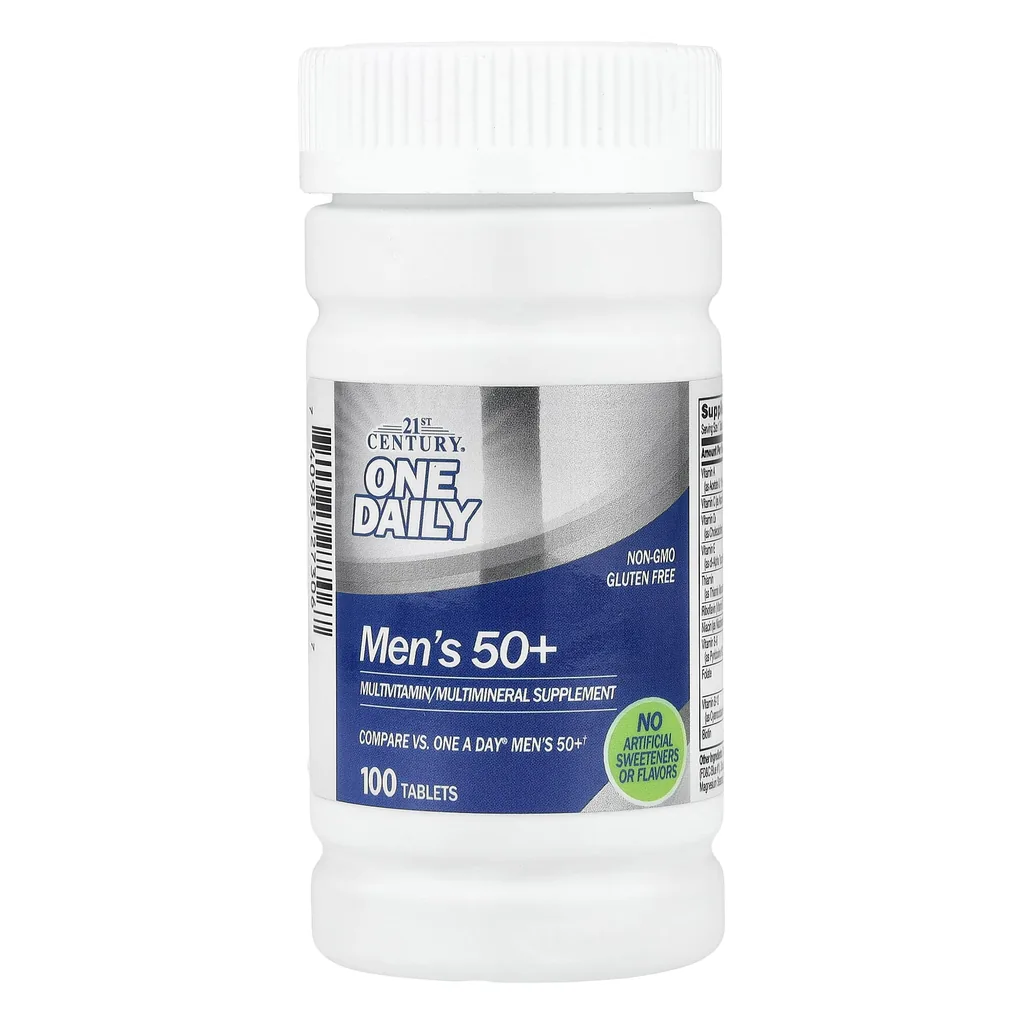 Мультивітамінний комплекс для чоловіків старше 50+, 21st Century One Daily Men's 50+ - 100 tabs