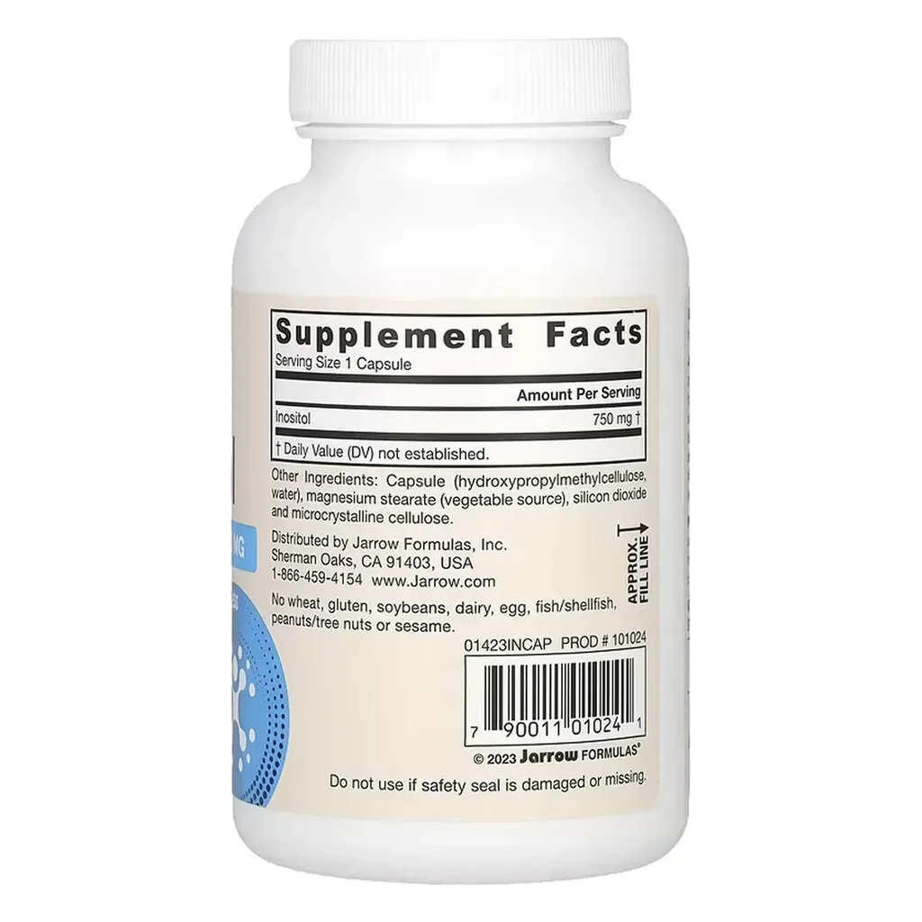 Інозитол, Jarrow Formulas Inositol 750 mg - 100 капсул 2 Інозитол, Jarrow Formulas Inositol 750 mg - 100 капсул упаковка