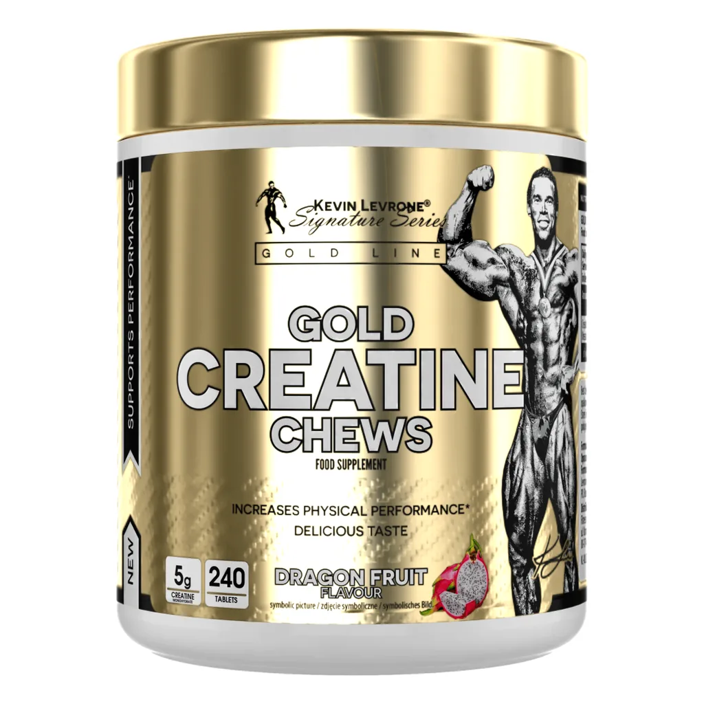 Kevin Levrone Gold Creatine Chews 240 таблеток — банка спереду