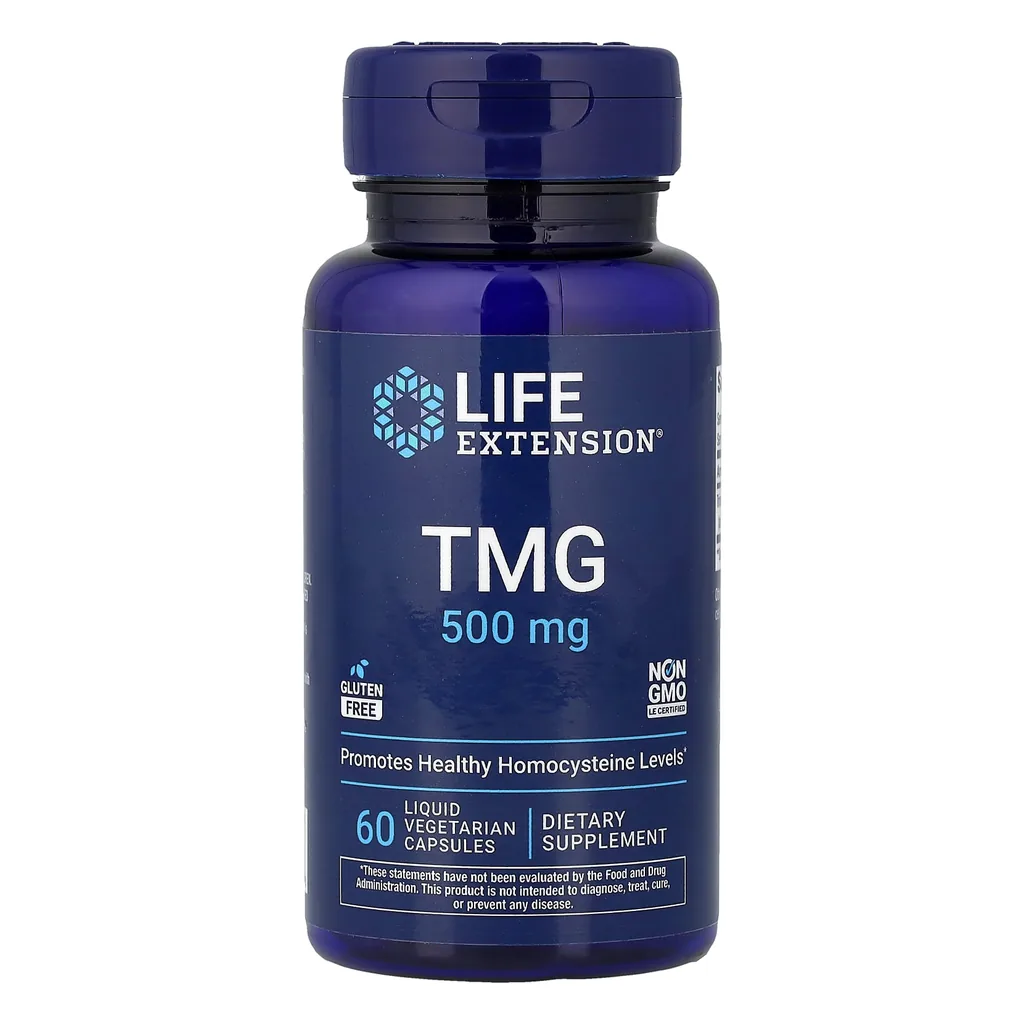 ТМГ (Бетаїн), Life Extension TMG 500 mg - 60 liquid vcaps