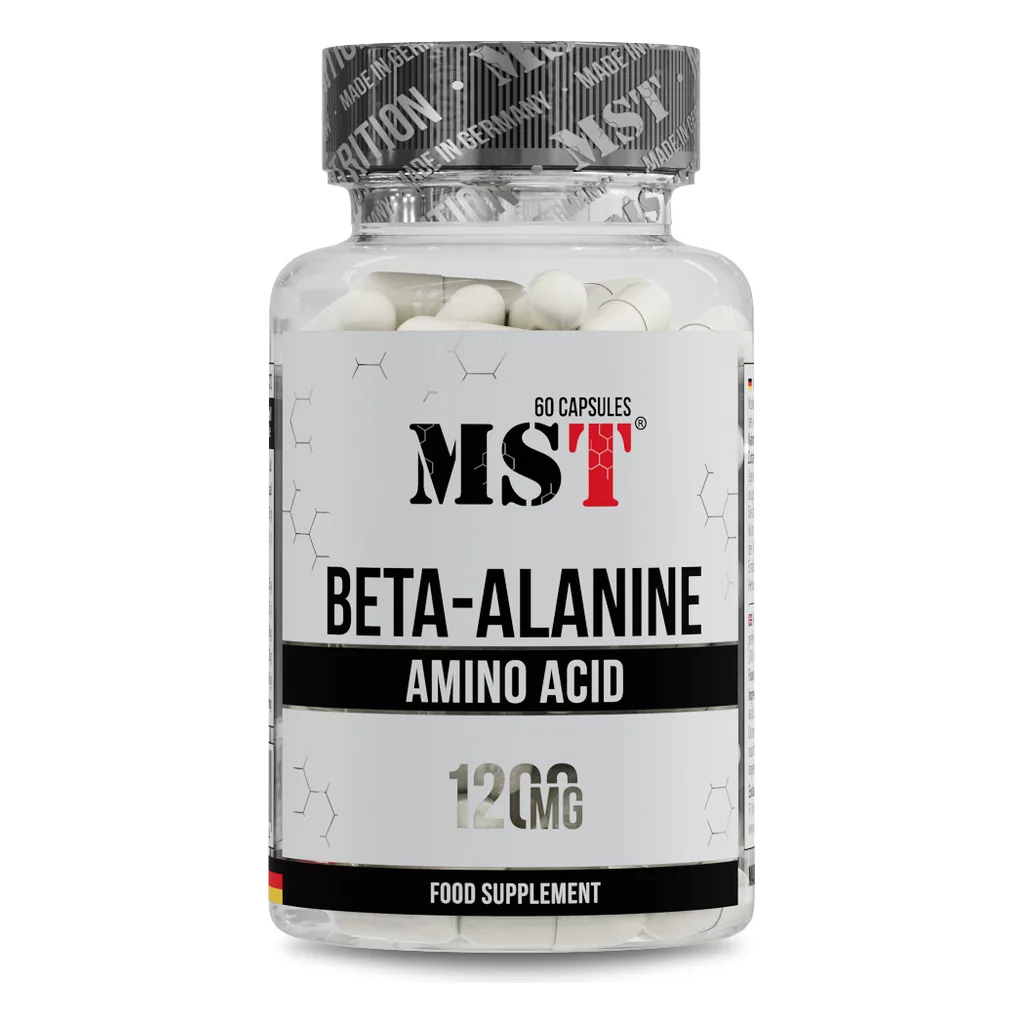 MST Beta-Alanine 1200 мг бета-аланін для витривалості — банка спереду