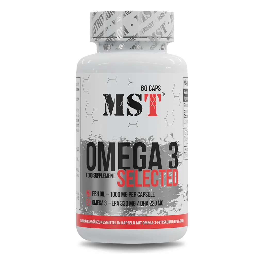 Омега-3, MST Omega 3 Selected 55% EPA 330 DHA 220 - 60 капсул