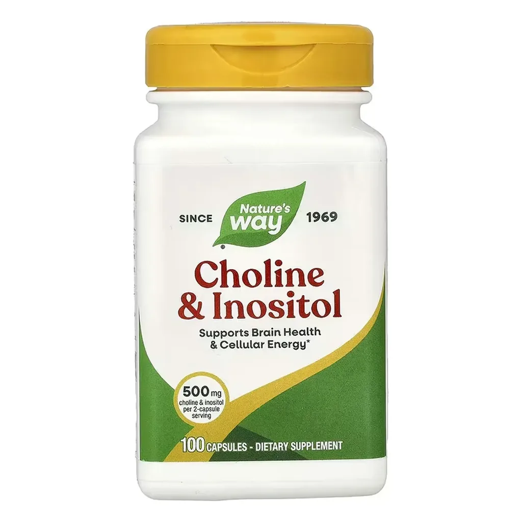 Холін та інозитол, Nature's Way Choline & Inositol - 100 капсул