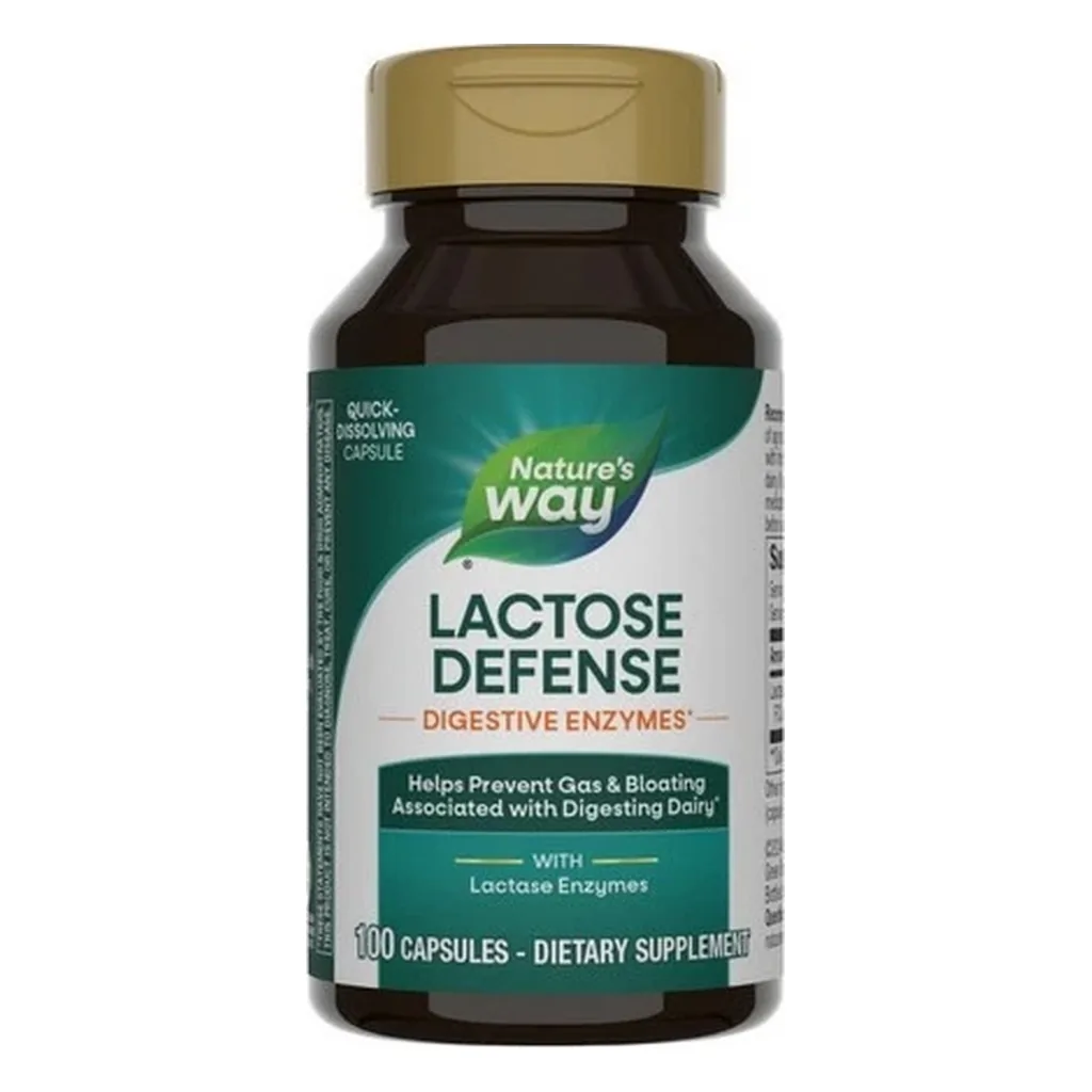 Ферменти, Nature's Way Lactose Defense Digestive Enzymes - 100 капсул