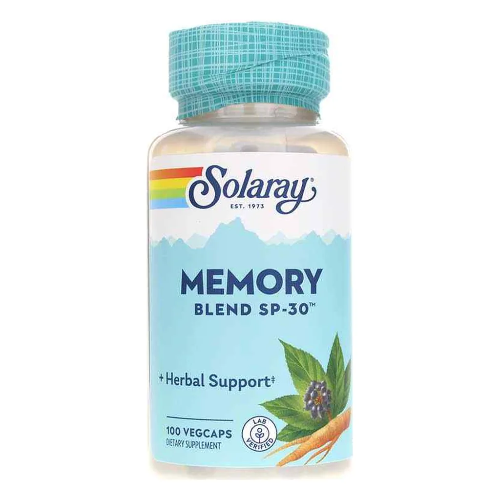 Трав'яний комплекс для пам'яті, Solaray Memory Blend SP-30 100 капсул