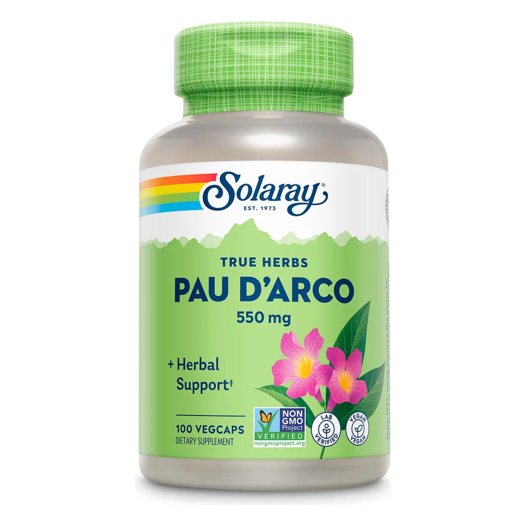 По д'арко (Пау Дарко), Solaray Pau D'Arco Bark 550 mg - 100 vcaps