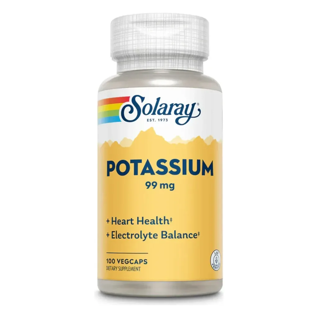 Калій, Solaray Potassium 99 - 100 капсул