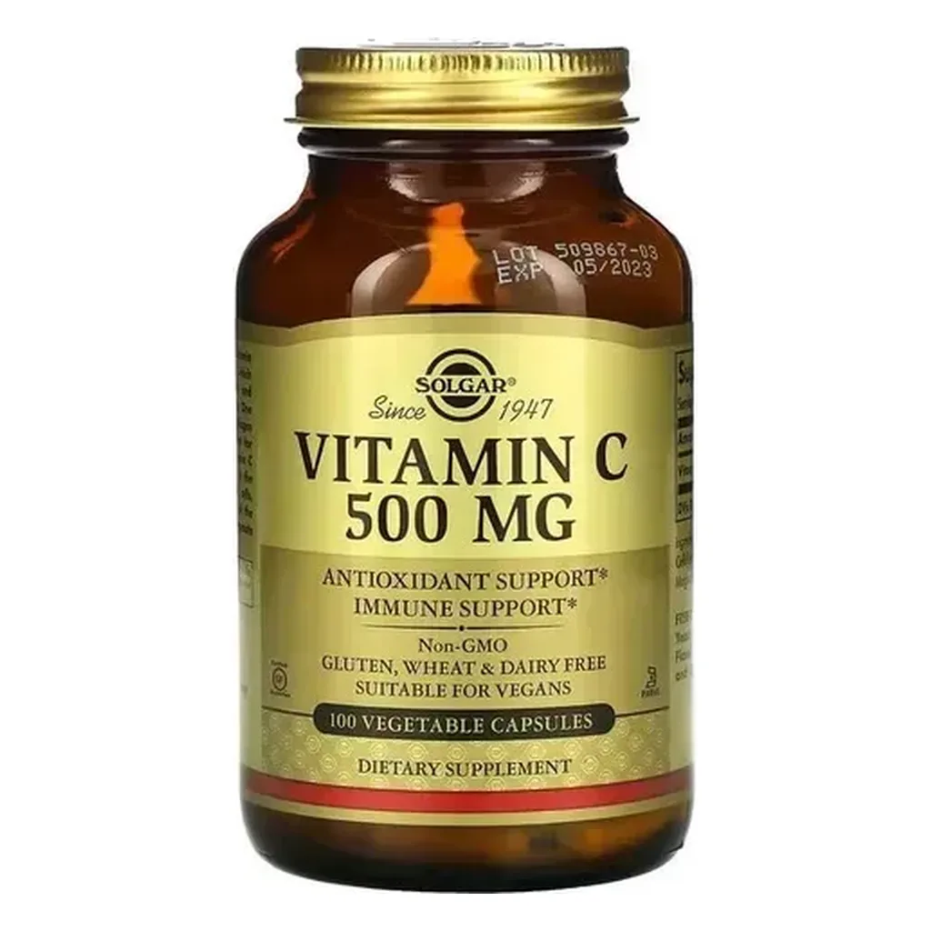 Вітамін C, Solgar Vitamin C 500 mg - 100 капсул