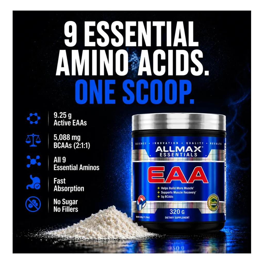 Комплекс амінокислот, ALLMAX Essentials EAA - 320 грам 2 ALLMAX Essentials EAA порошок 30 порцій
