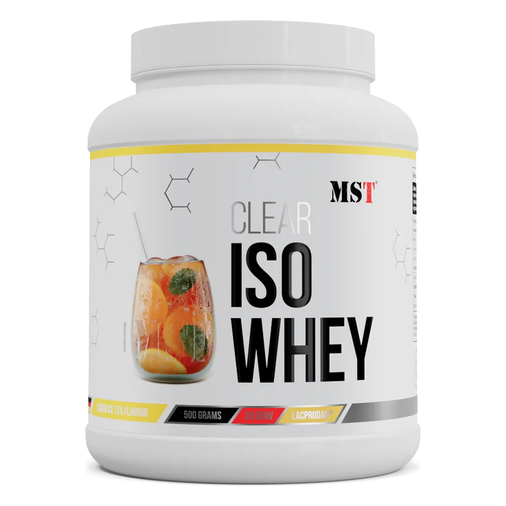 MST Clear Iso Whey 500 г — прозорий ізолят сироваткового протеїну зі смаком лимонного чаю