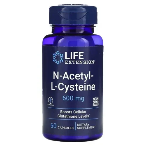 N-ацетилцистеїн (NAC) 600 мг у капсулах Life Extension