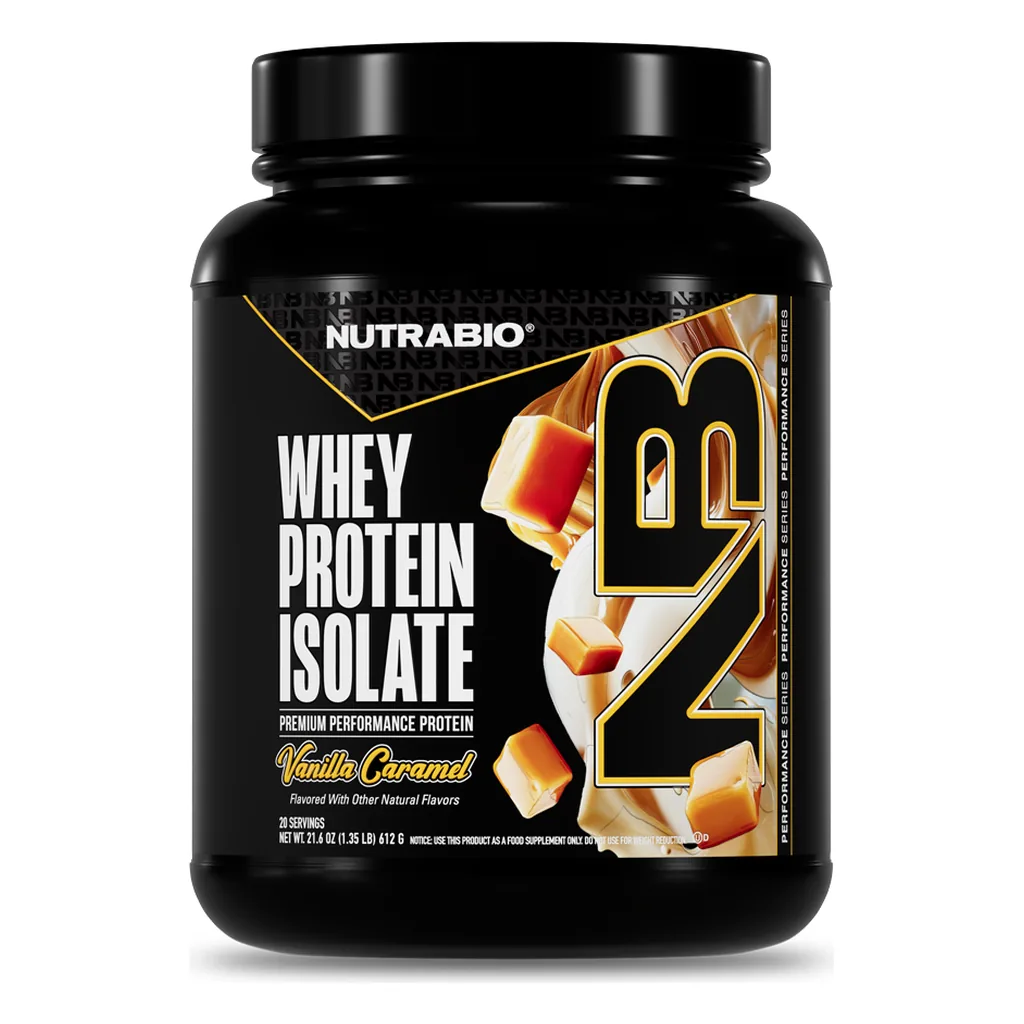Сироватковий протеїн ізолят, NutraBio Whey Protein Isolate Ваніль-карамель